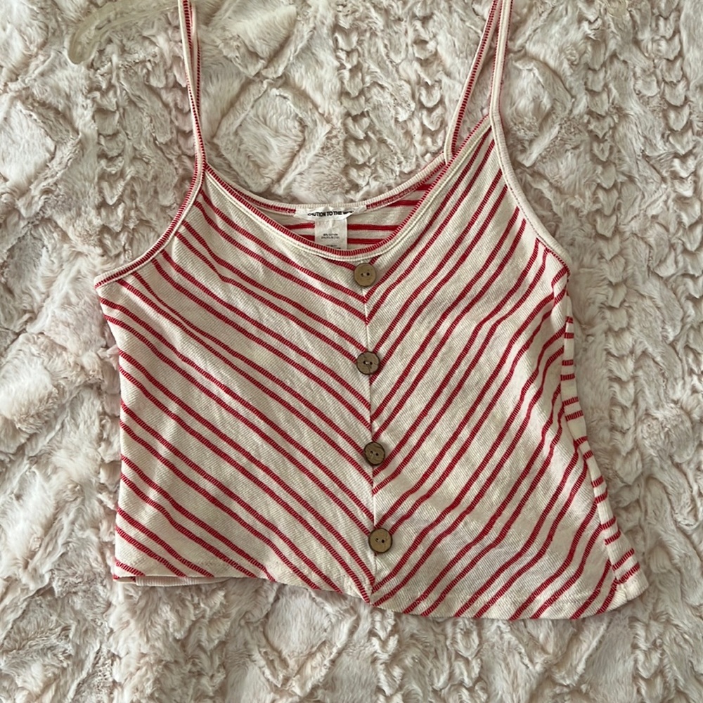 Candy cane striped tank top